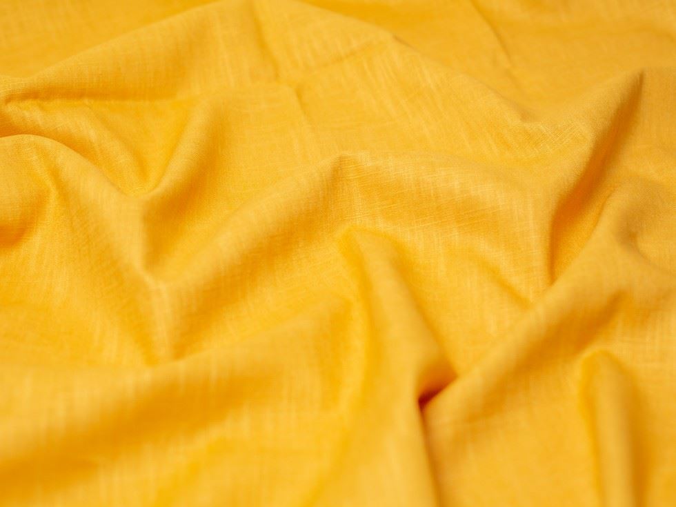Minerva Core Range Ochre Mill Washed 100% Linen Fabric