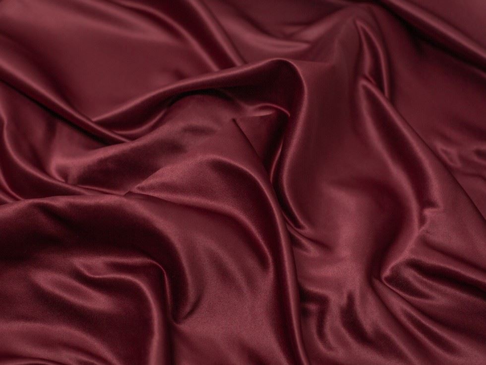 Minerva Core Range Bordeaux Duchess Satin Fabric