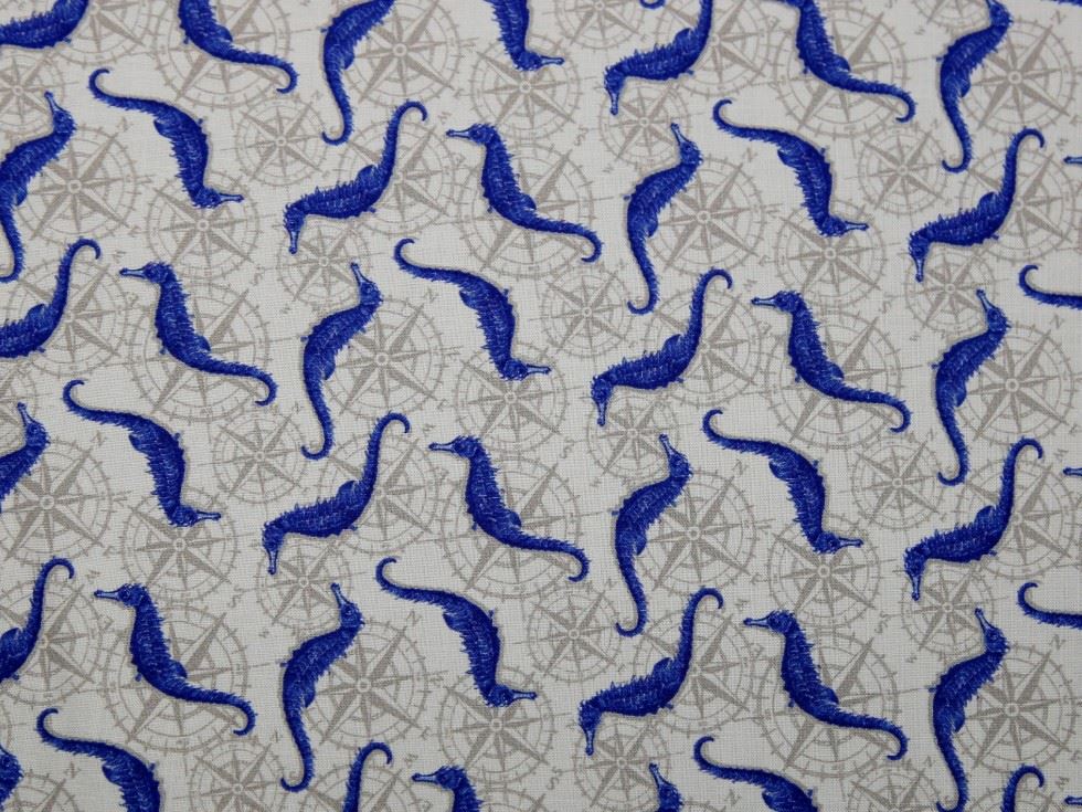 Stof France 100% Cotton Fabric Blue
