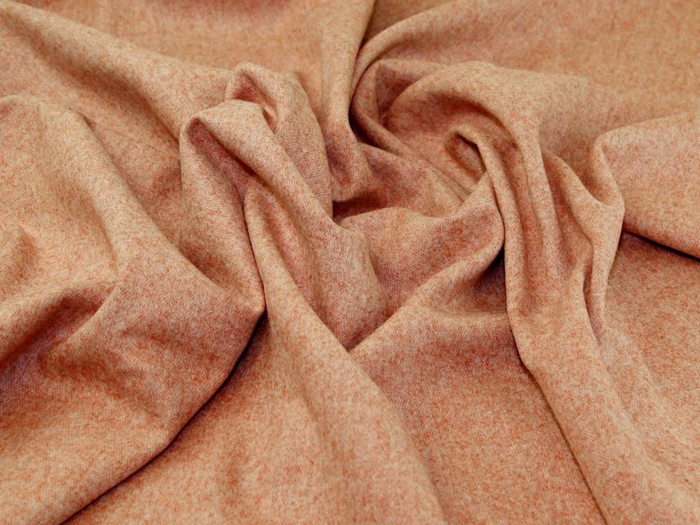 Wool Blend Coating Fabric Salmon
 