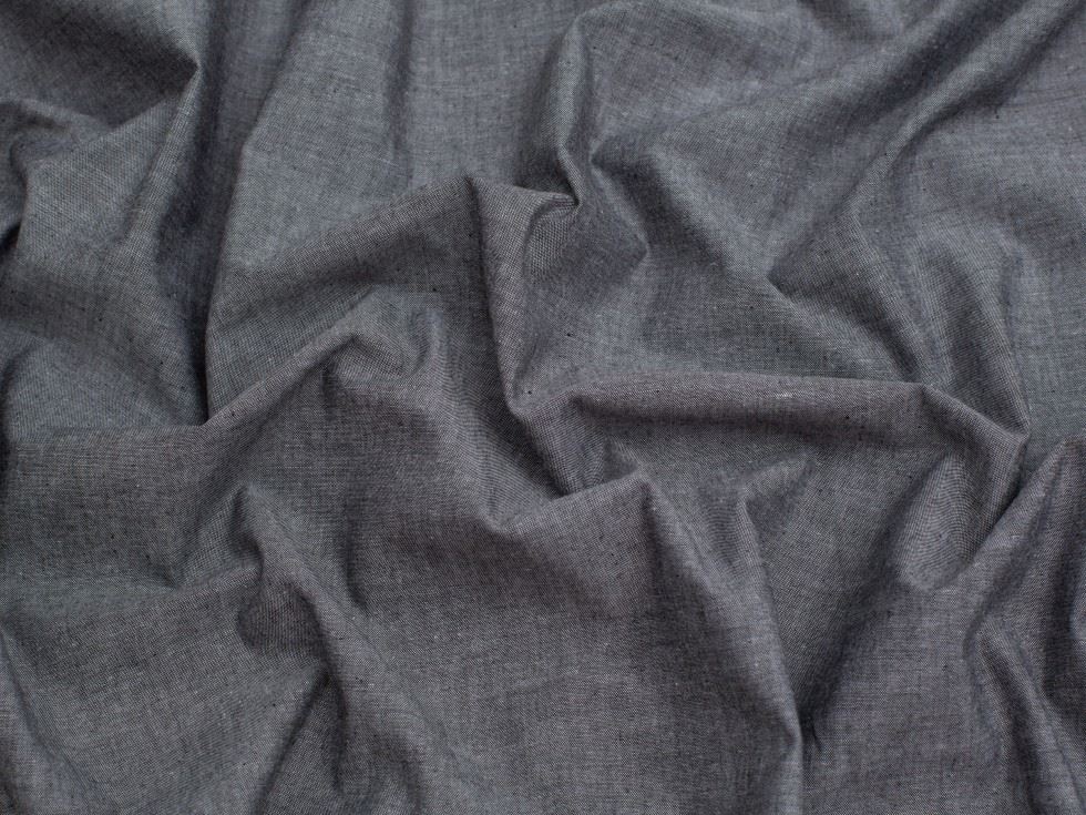 Yarn Dyed Cotton Chambray Fabric 144cm / 57" Wide - per metre - Picture 3 of 10