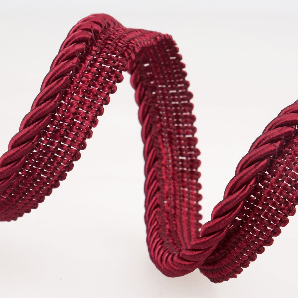Stephanoise Flanged Piping Cord Burgundy
 