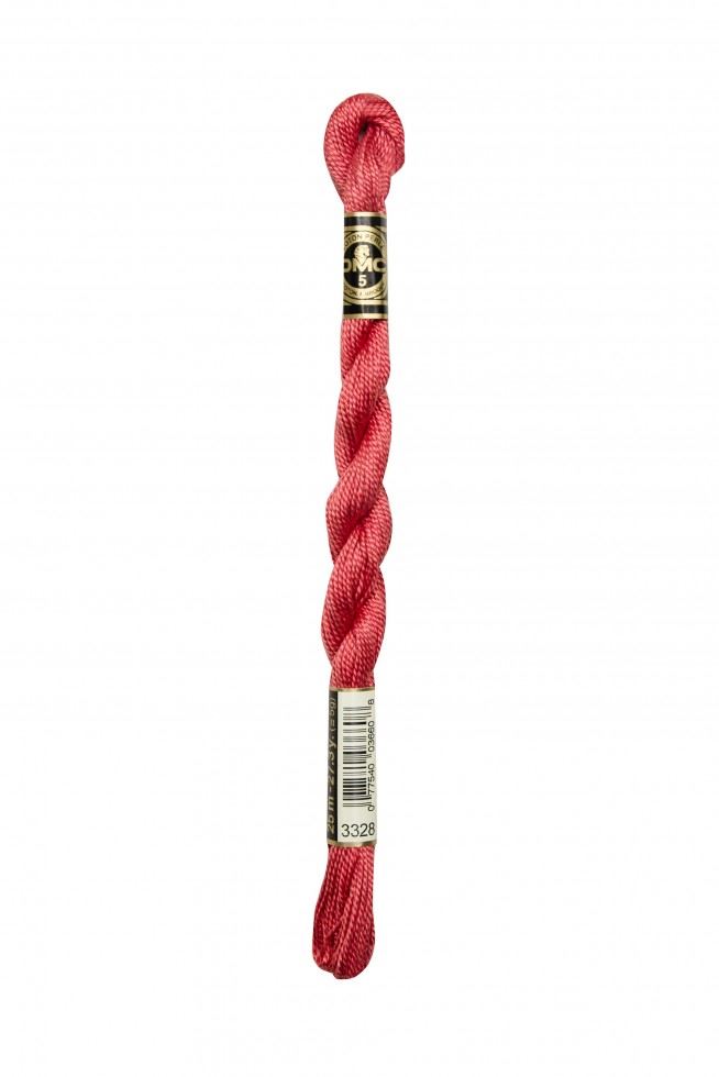 DMC Size 3 Cotton Perle Thread 3328
 
