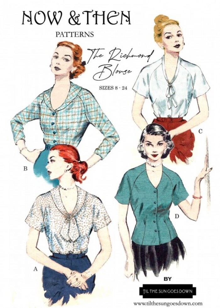 Now And Then Patterns Sewing Pattern The Richmond Blouse