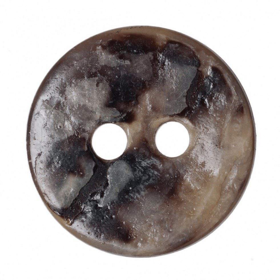 Hemline Natural Round Shell Buttons