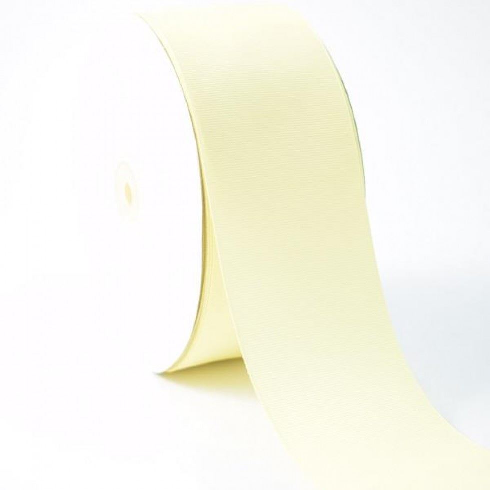 Cream Grosgrain Ribbon