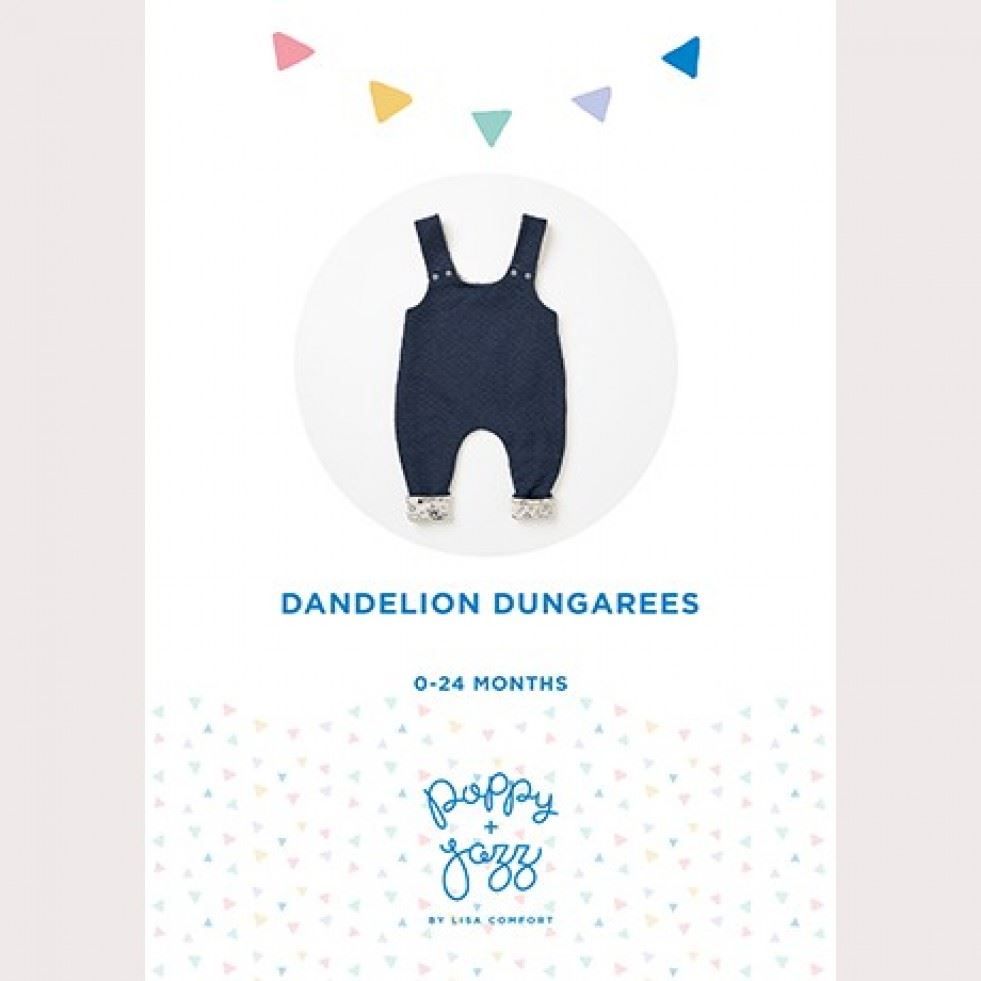 Poppy and Jazz Paper Sewing Pattern Dandelion Dungarees