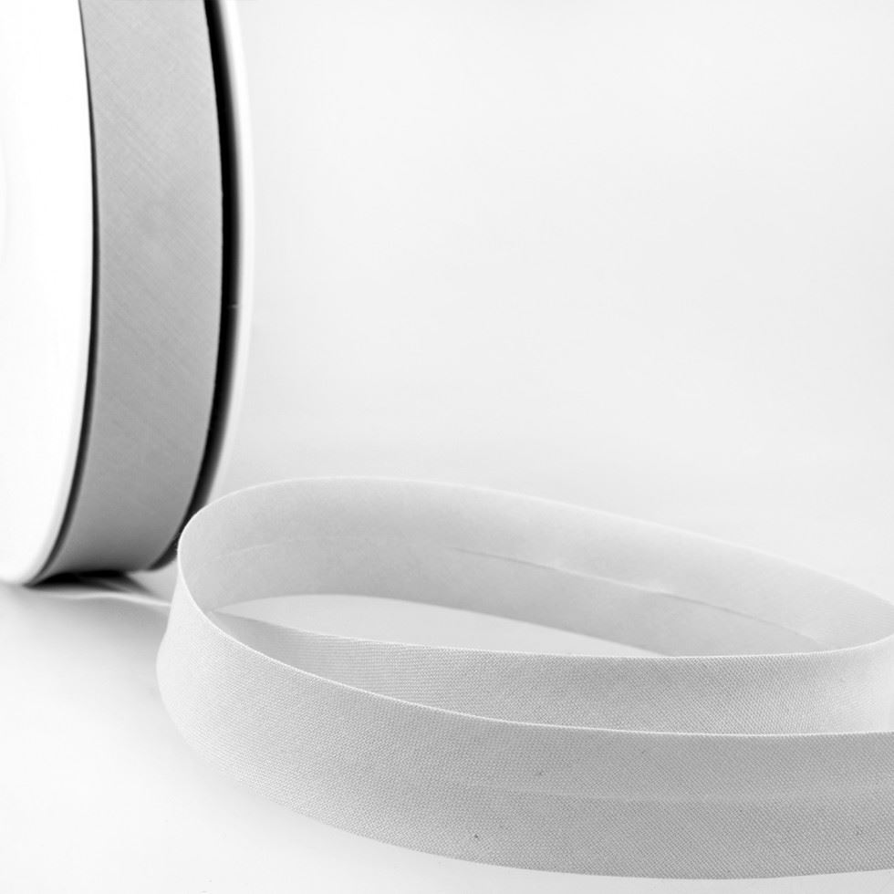 Stephanoise Polycotton Bias Binding Tape Silver Grey
 