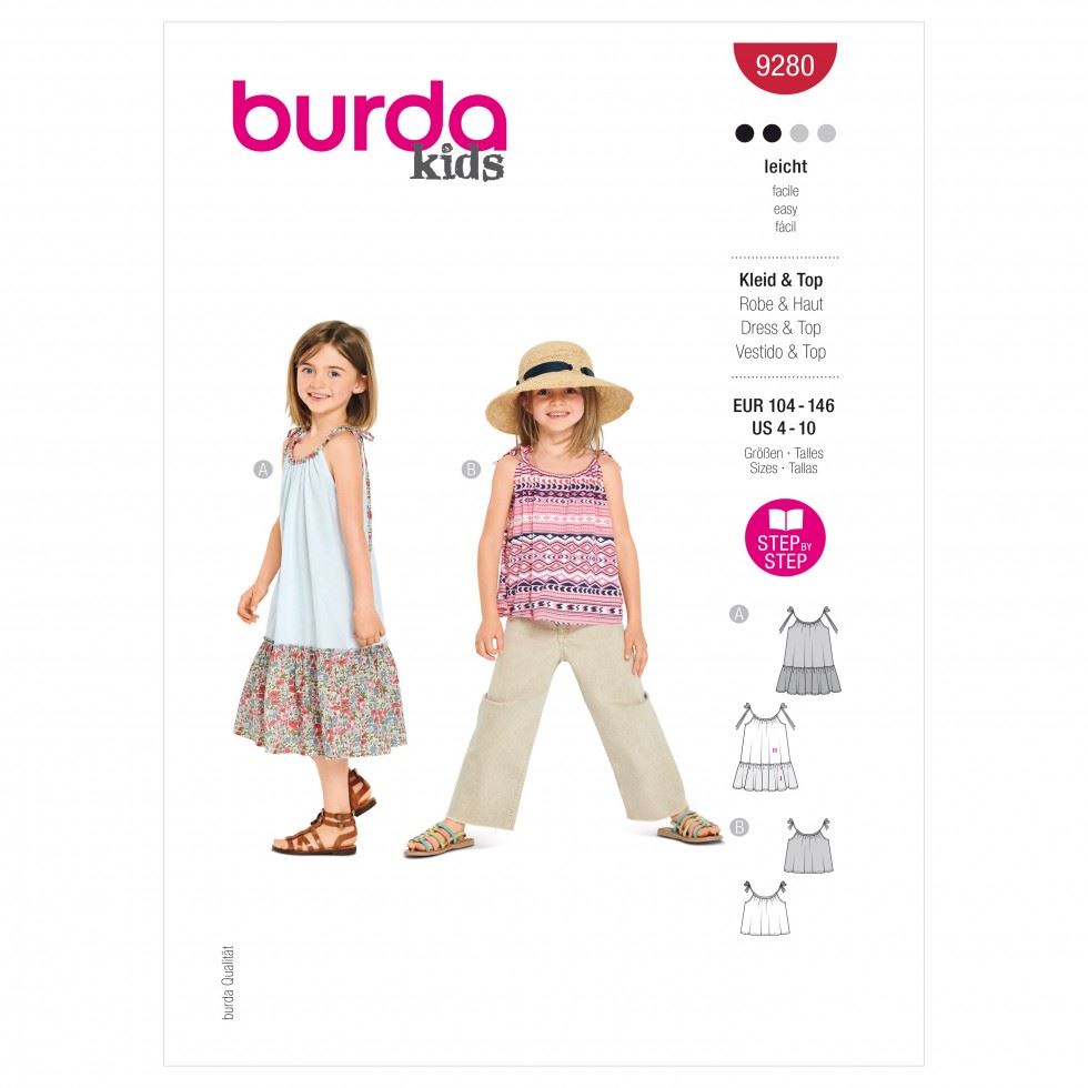 Burda Paper Sewing Pattern 9280
 