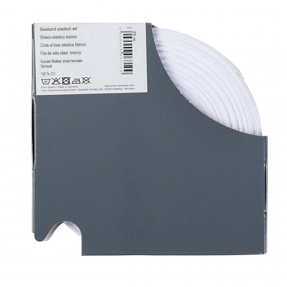 Prym White Stretch Bias Binding Tape