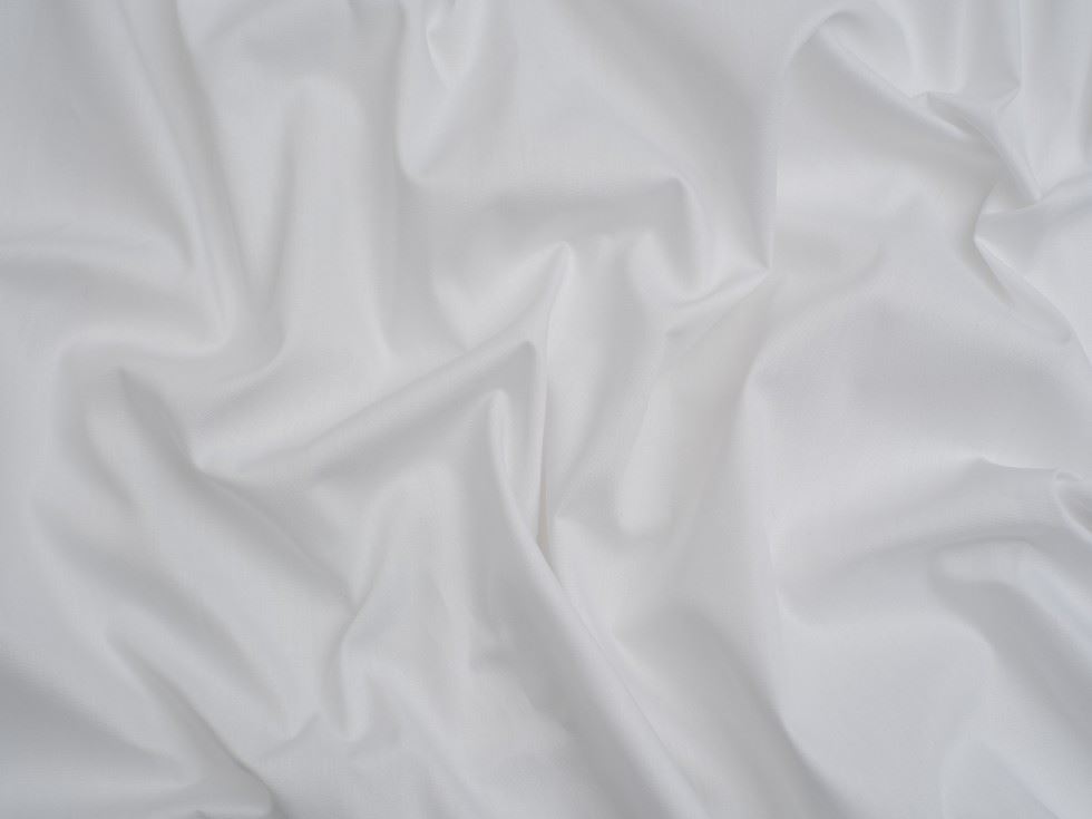Minerva Core Range Medium 100% Cotton Poplin Fabric White
 