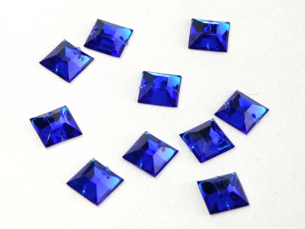 Square Acrylic Jewels Royal Blue
 
