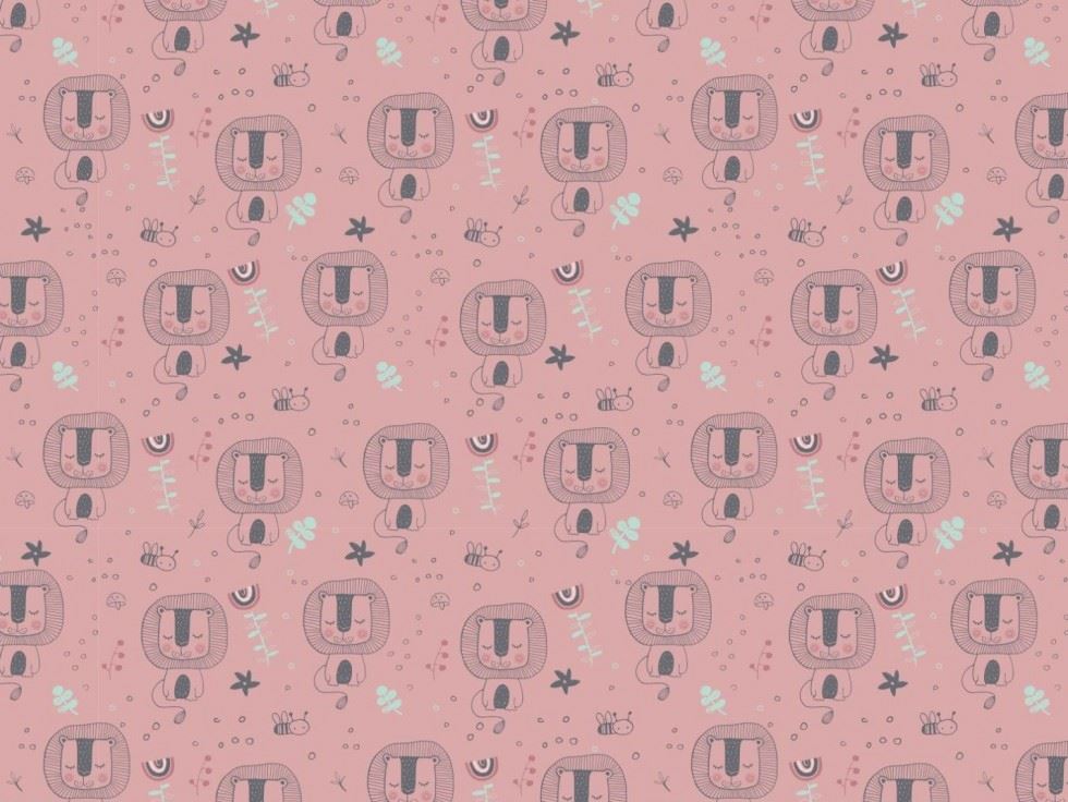 100% Cotton Poplin Fabric Rose