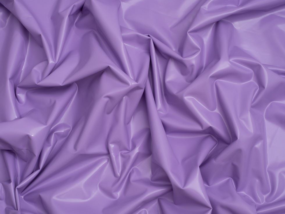 Minerva Core Range Glossy PVC Vinyl Fabric Lilac
 