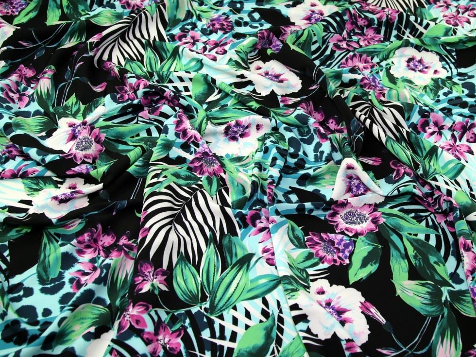 John Kaldor Pink Hermione Crepe Fabric