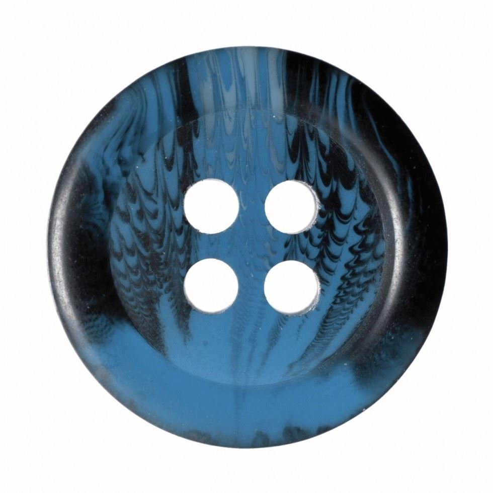 Hemline Blue Tortoise Shell Buttons