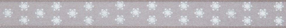 Berisfords Metallic Polka Flakes Ribbon Grey