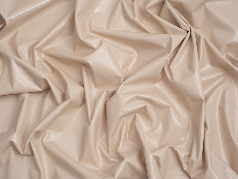 Minerva Core Range Pebble Glossy Pvc Vinyl Fabric
