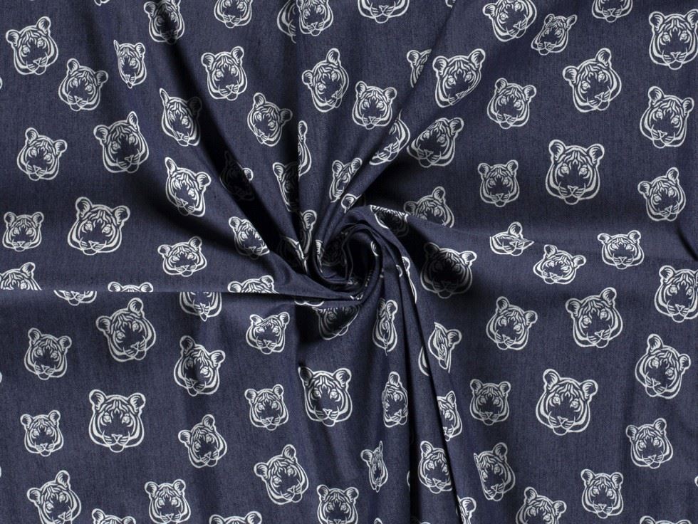Stretch Woven Denim Fabric Navy
 