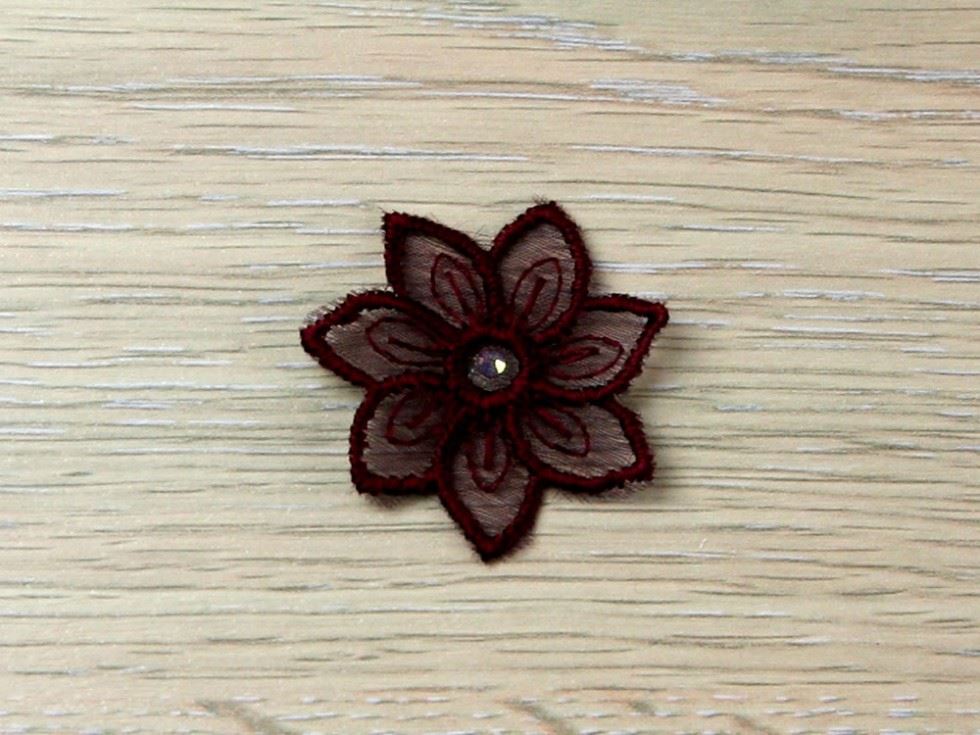 Swarovski Crystal Appliques Burgundy