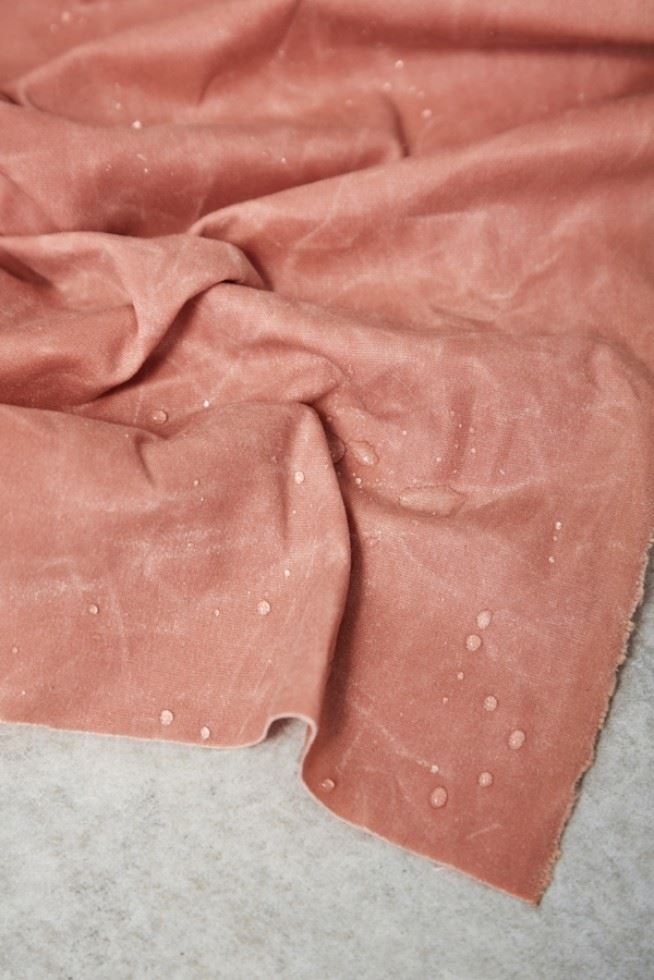 Mind The Maker Rose Light Waxed Cotton Fabric