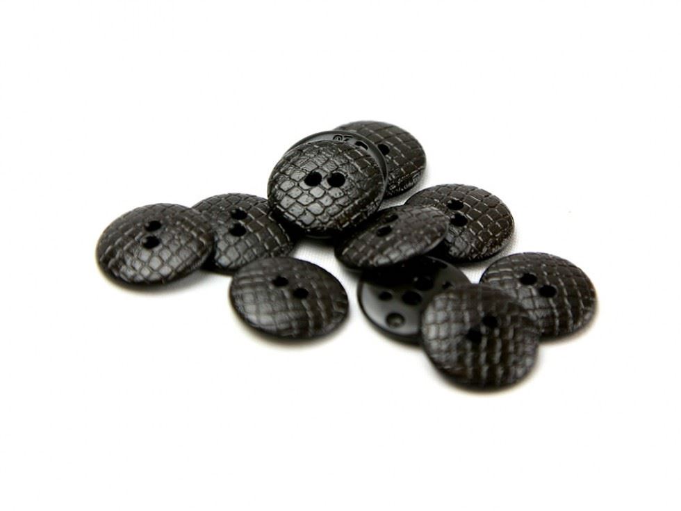 Dill Snakeskin Texture Buttons (Value Pack) Dark Brown
 