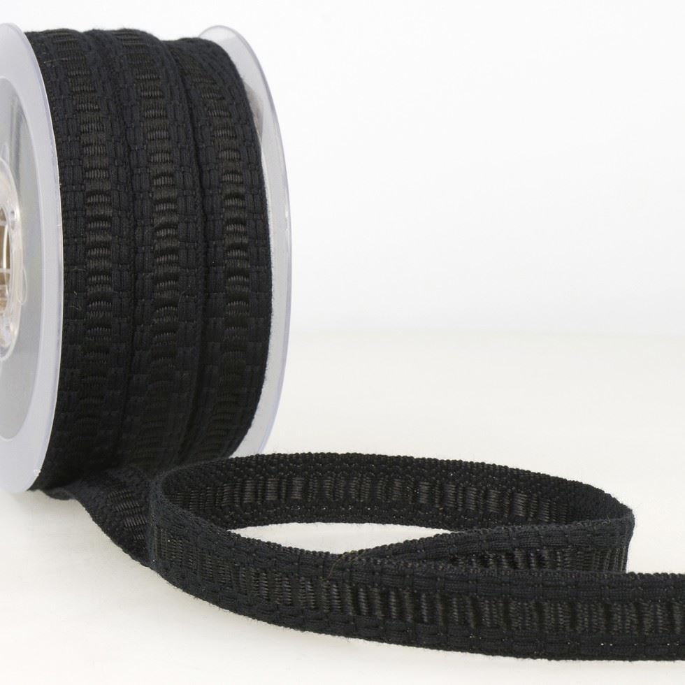Stephanoise Flat Braid Trim Black
