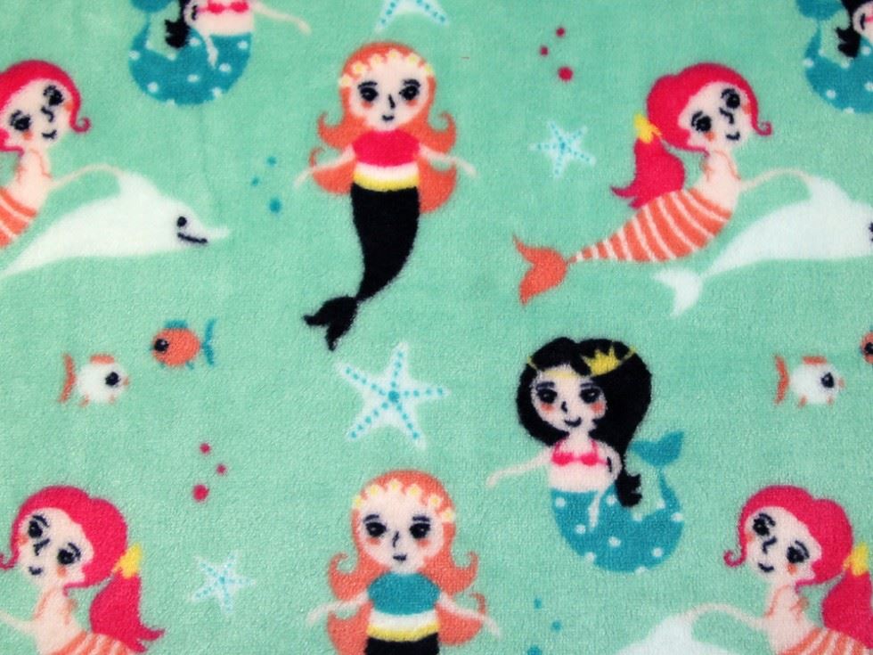 Mint Green Deadstock Plush Cuddle Fleece Fabric