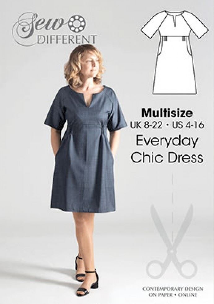 Sew Different Paper Sewing Pattern Everyday Chic Dress
 