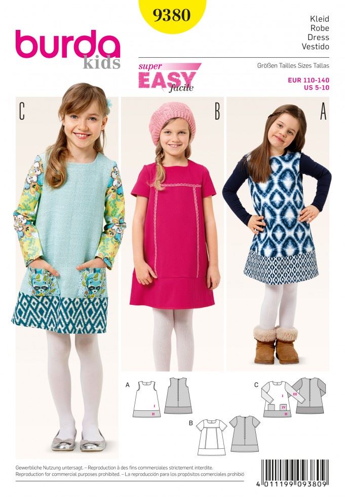 Burda Paper Sewing Pattern 9380
 