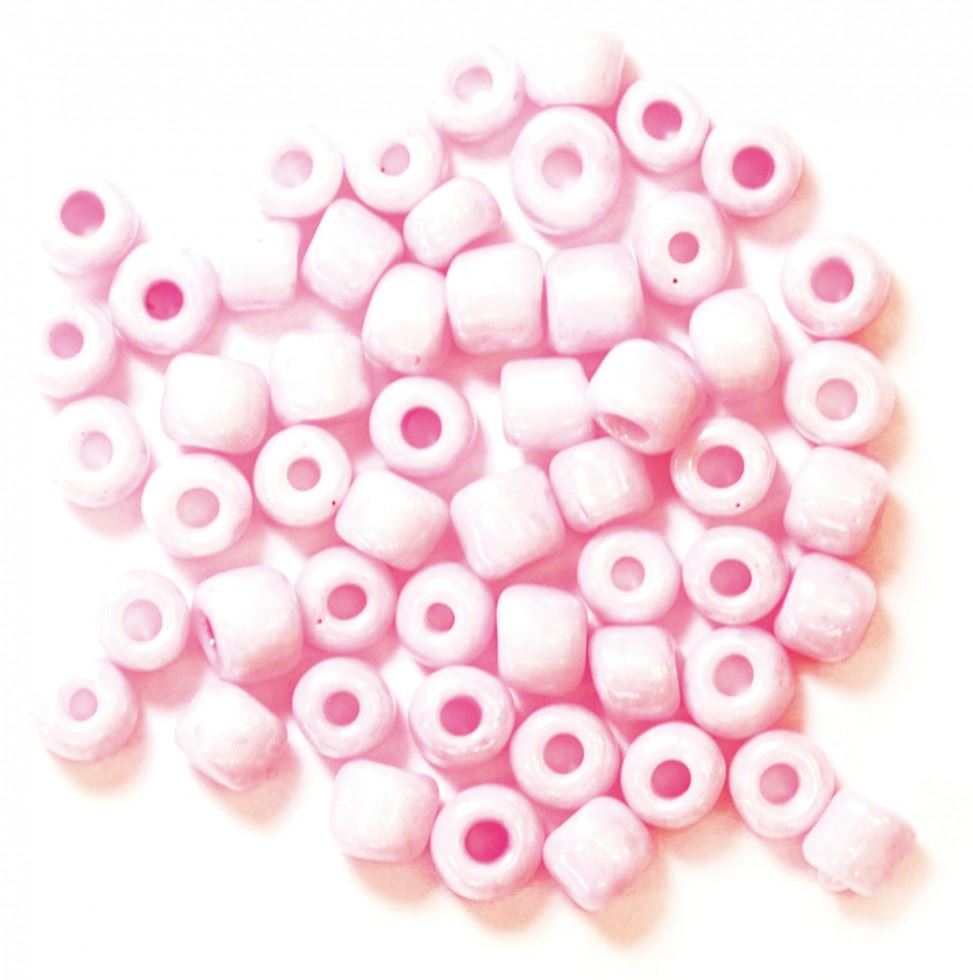 Craft Factory Pink Glass E Beads
