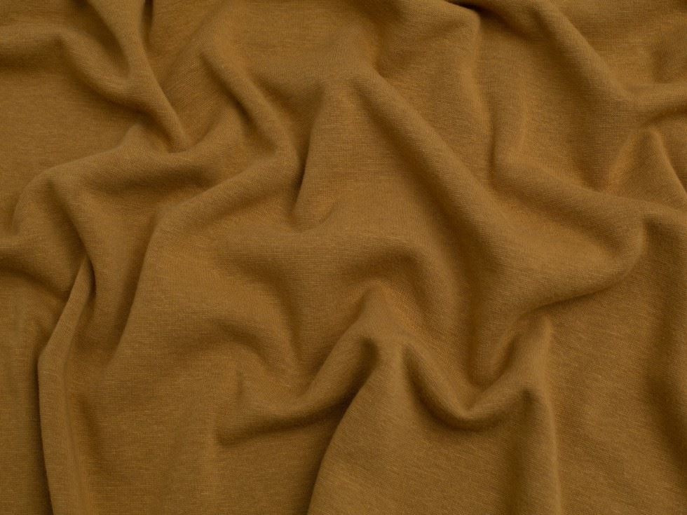 Minerva Core Range Fur Back Sweatshirt Stretch Knit Fabric Sunset