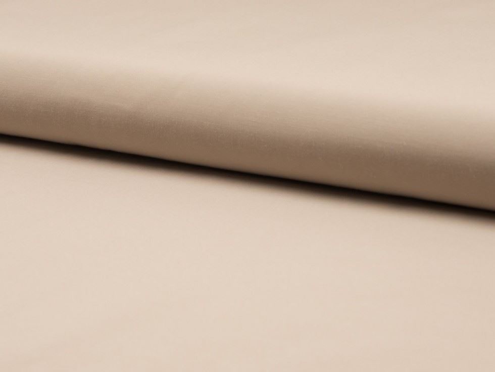 Sand Deadstock Polycotton Memory Raincoat Coating Fabric