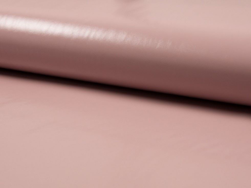 Deadstock Patent Faux Leather Fabric Rose Pink
 