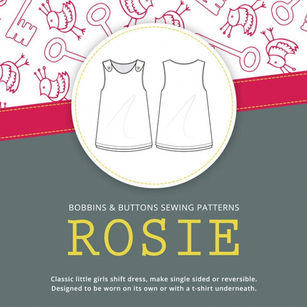 Bobbins and Buttons Paper Sewing Pattern Rosie Dress
 
