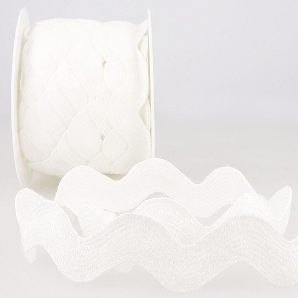 Stephanoise Ric Rac Trim White