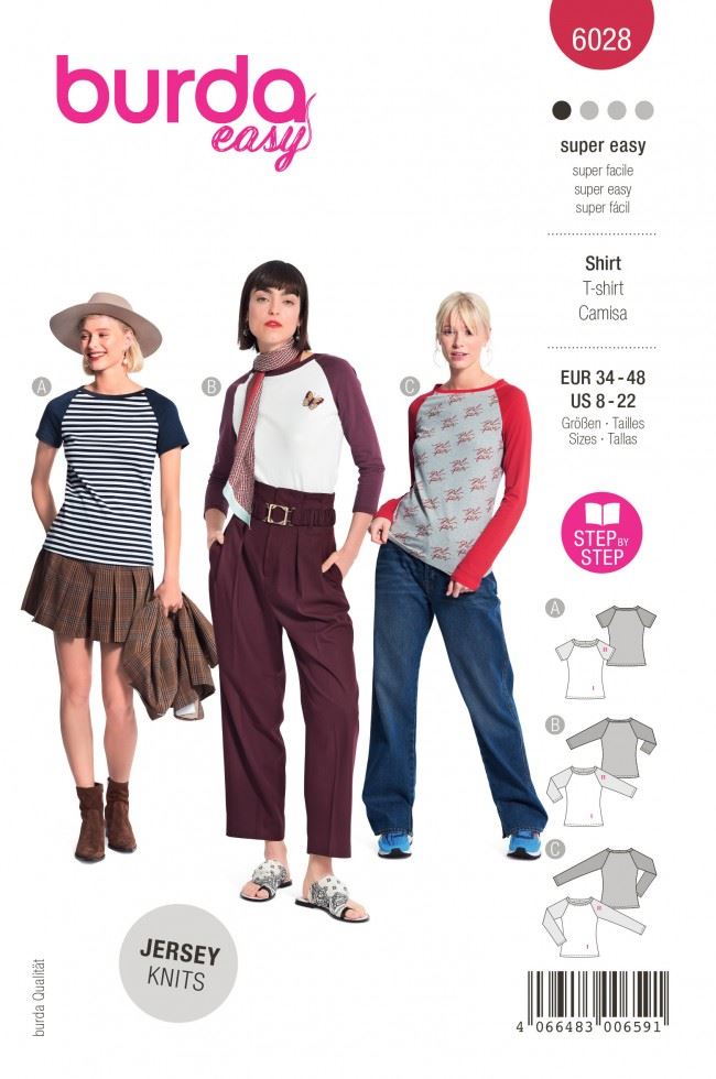 Minerva Sewing Pattern 6028 Burda Burda-6028