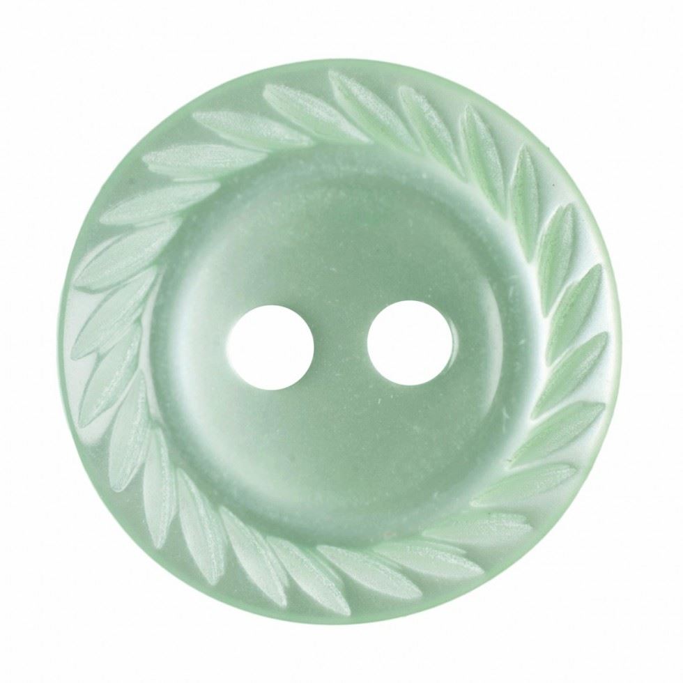 Hemline Lime Green Round Shirt Buttons