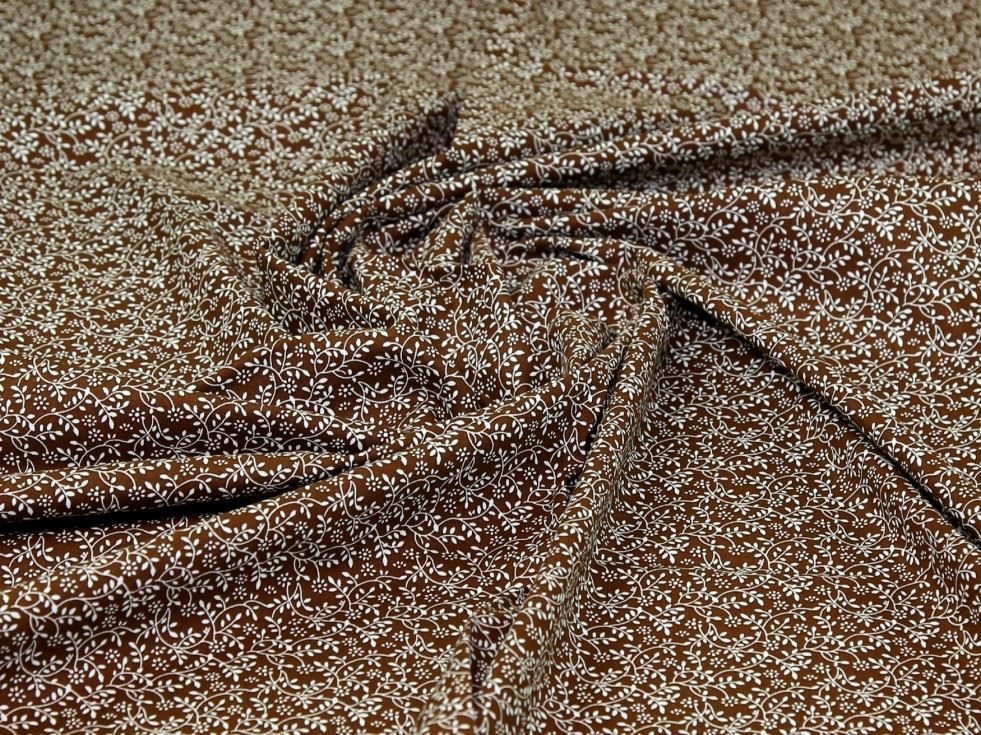 John Louden Brown 100% Cotton Fabric