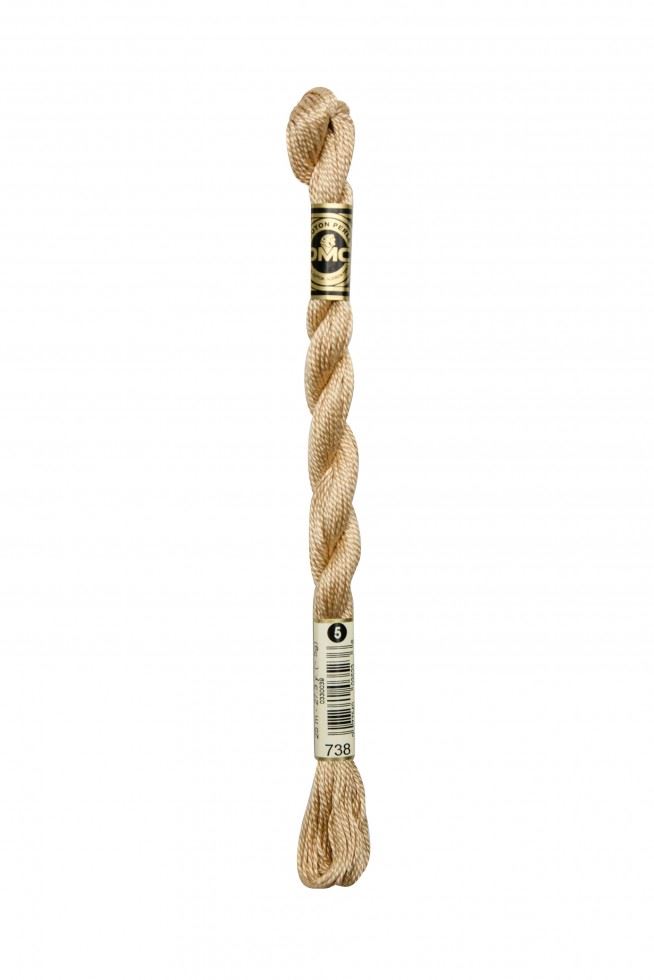 Dmc 738 Size 5 Cotton Perle Thread