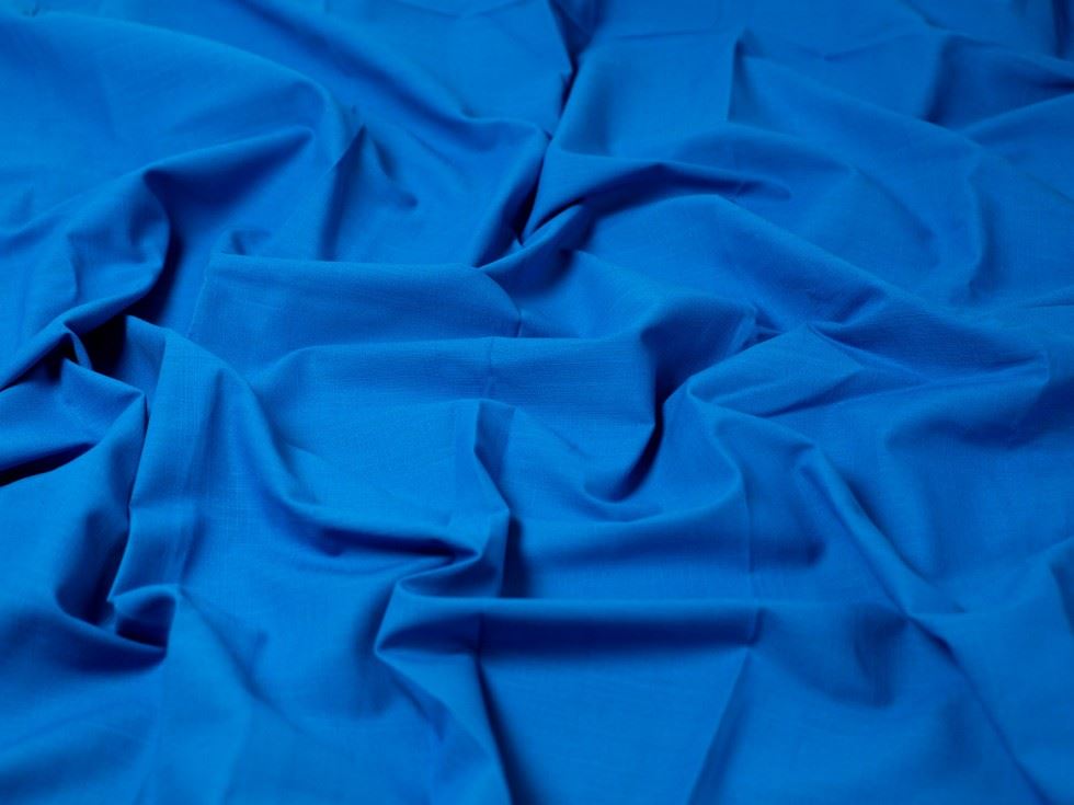 Minerva Core Range Turquoise Linen Look Textured Cotton Fabric