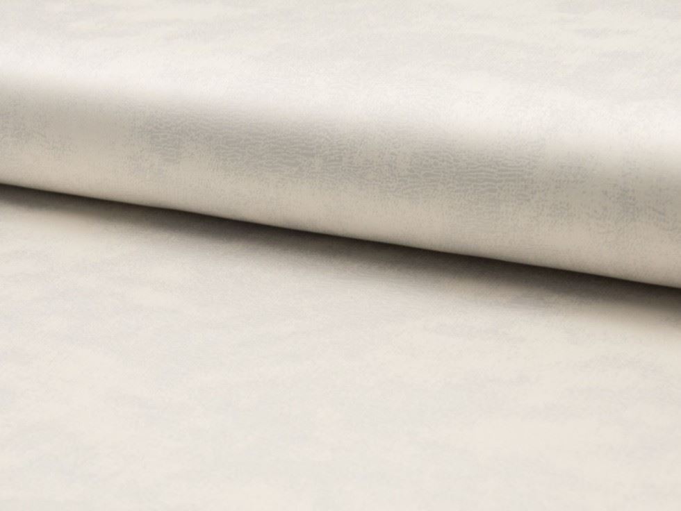 Deadstock Foil Stretch Woven Faux Suede Fabric Cream
 