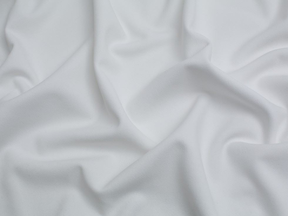 Minerva Core Range White Heavy Scuba Crepe Stretch Knit Fabric