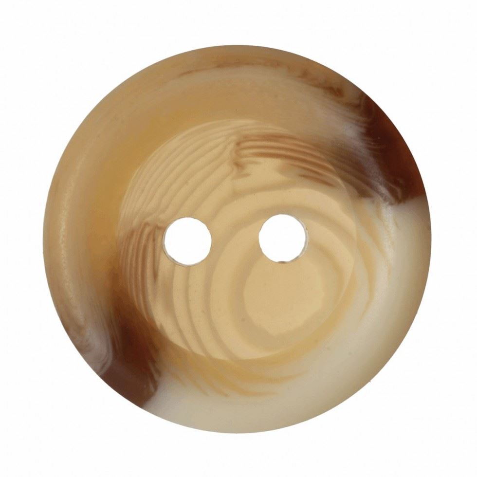 Hemline Cream Round Plastic Buttons
