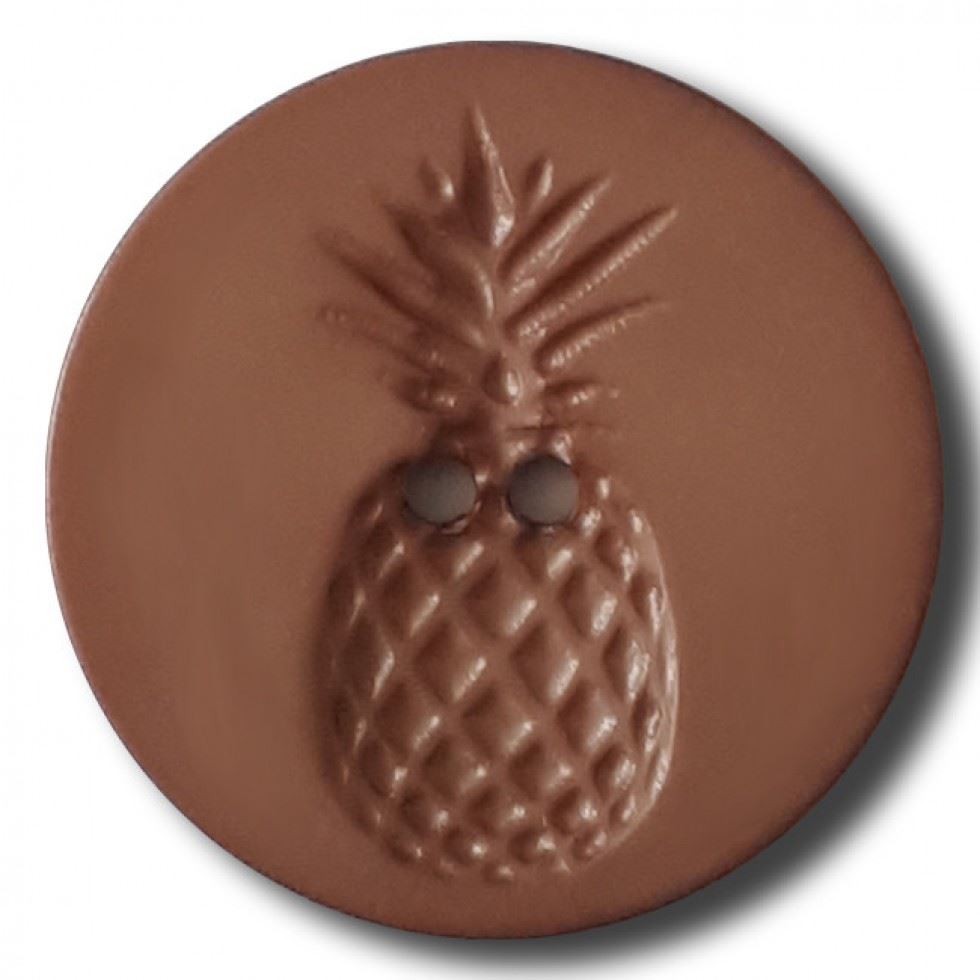 Dill Round Pineapple Buttons (Value Pack) Brown
 