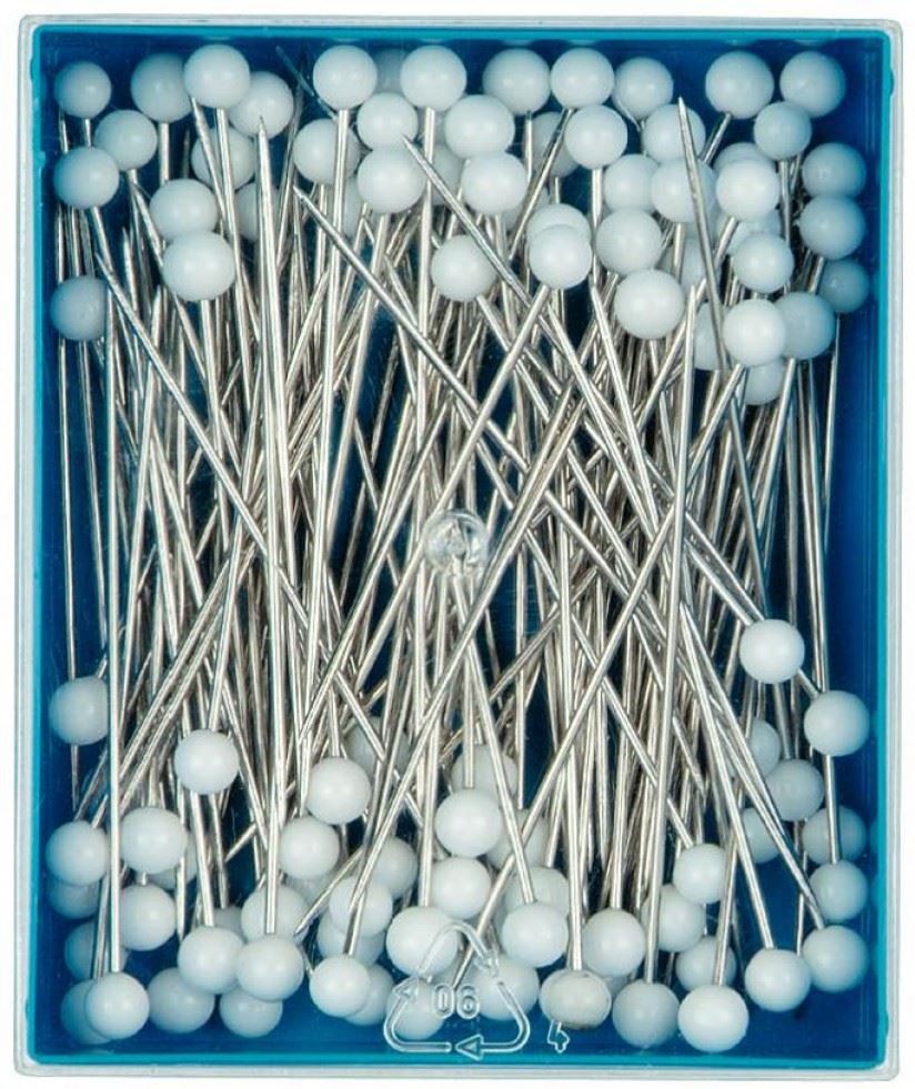 Prym Glass Headed Pins White