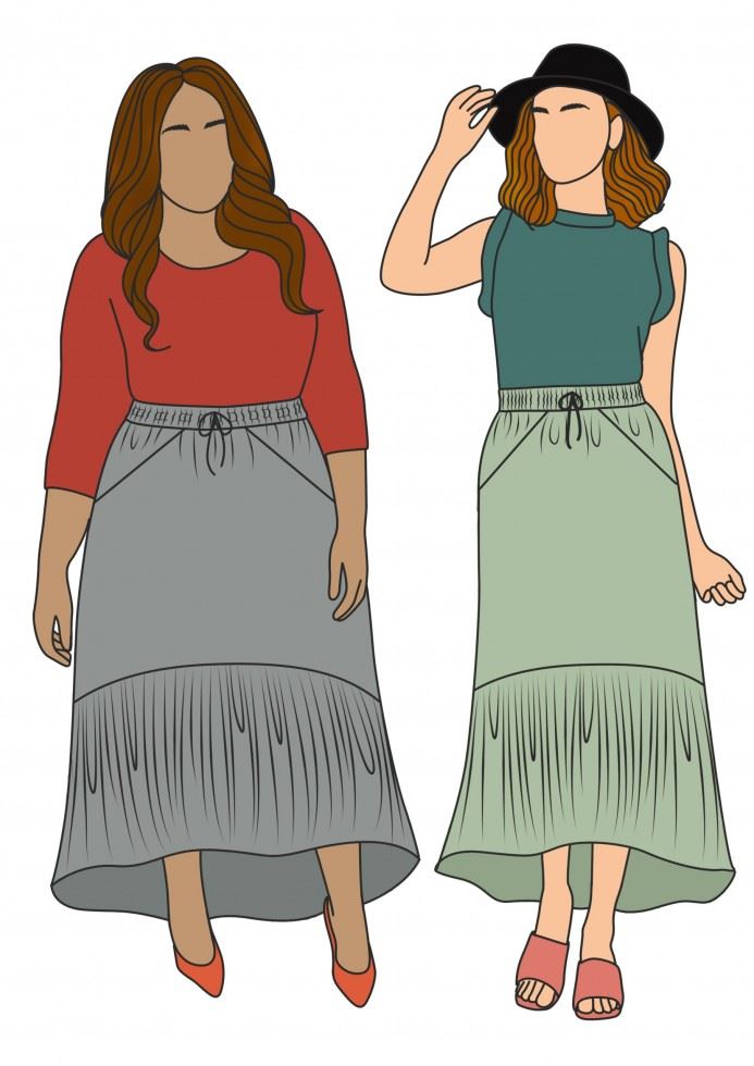 SIZE me Paper Sewing Pattern Serene Skirt
 