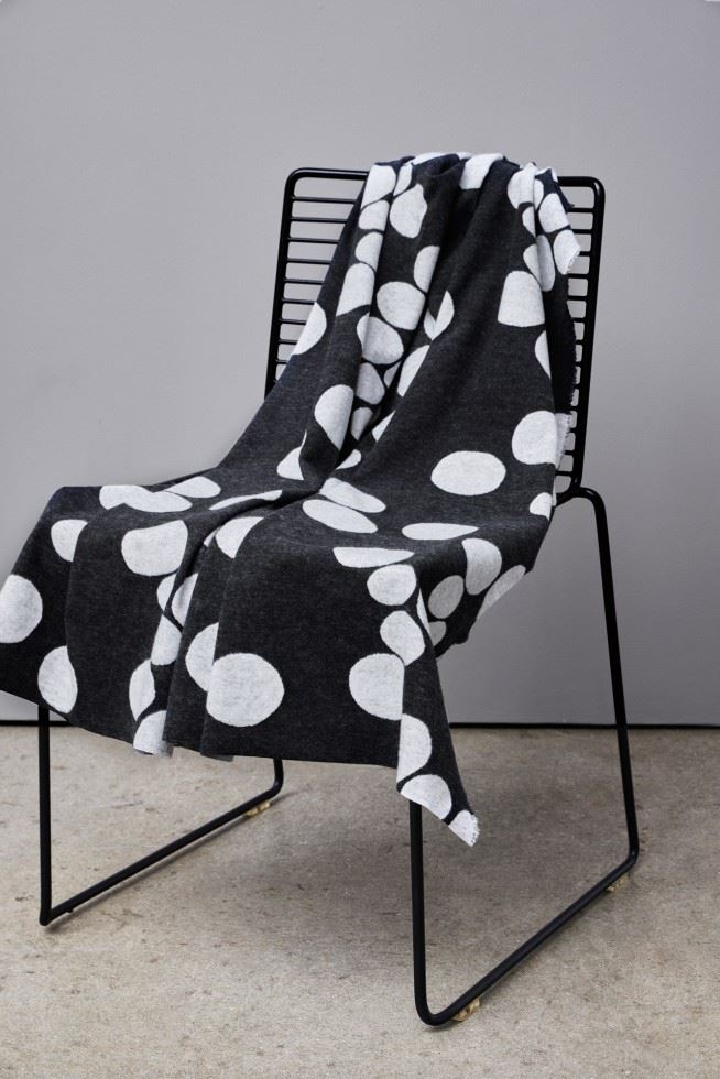 Mind The Maker Black Organic About A Dot Jacquard Stretch Knit Fabric