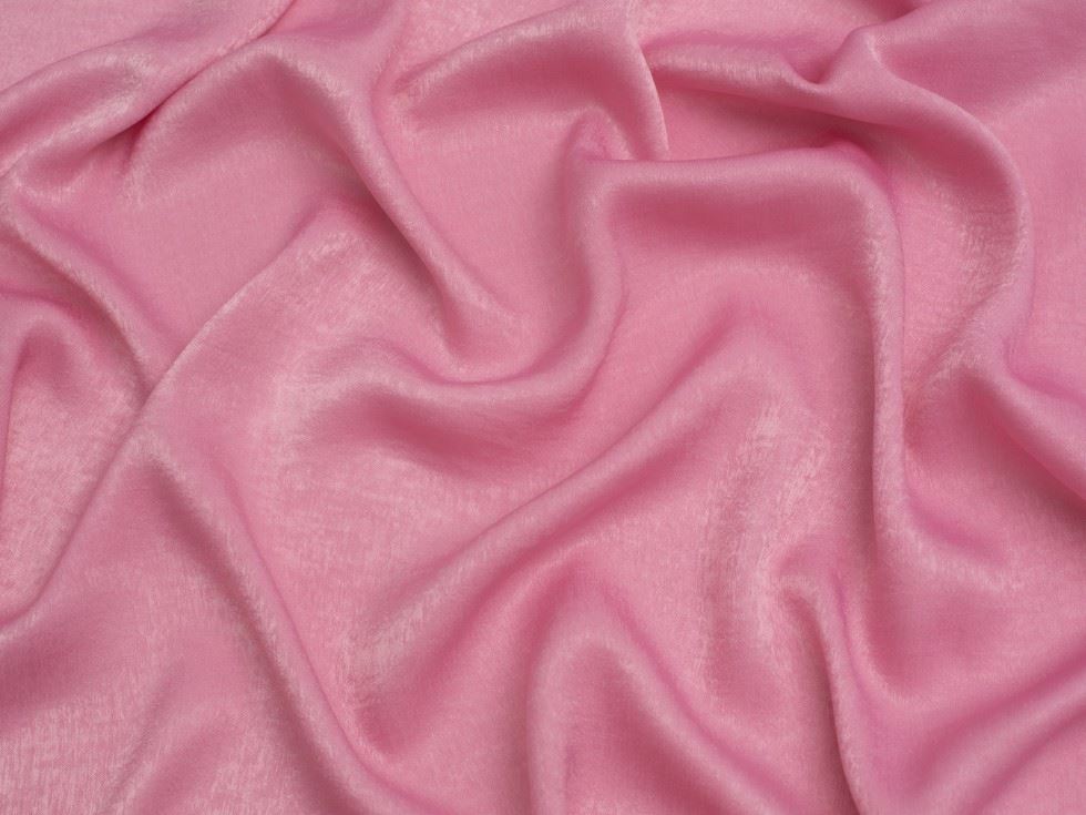 Minerva Core Range Rose Velvet Touch Satin Fabric