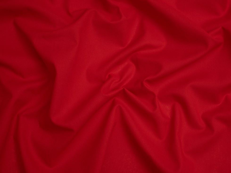 Minerva Core Range Red 100% Cotton Broadcloth Fabric